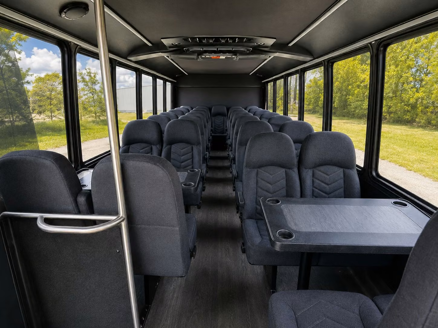 15 passenger minibus interior