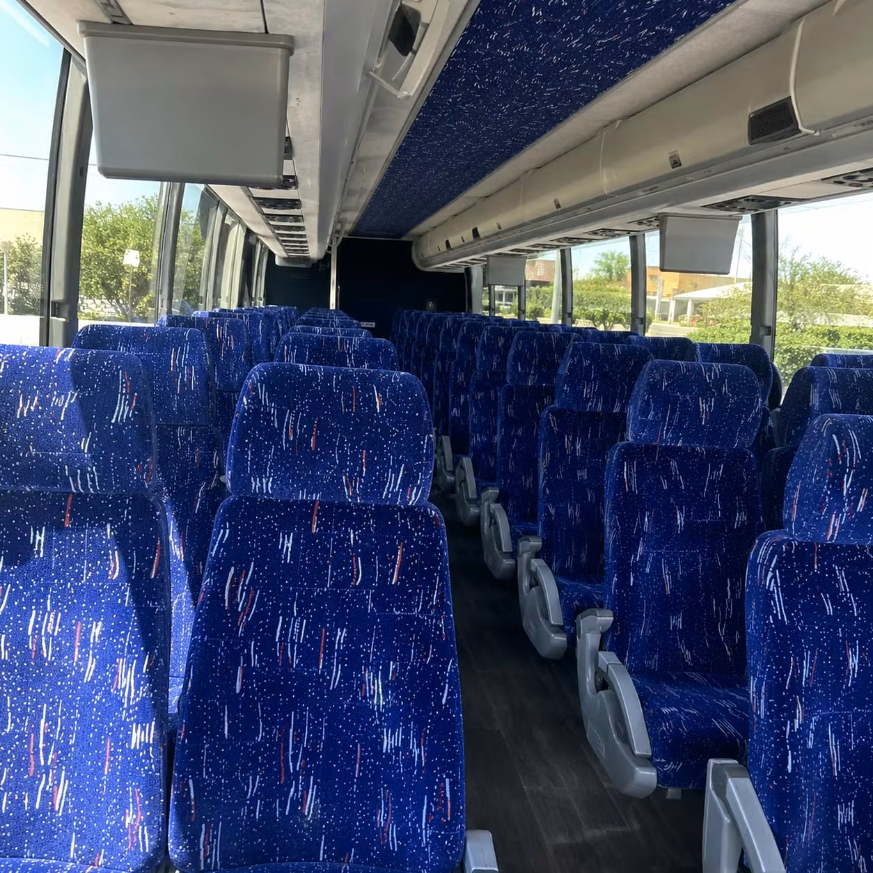 round rock charter bus inside